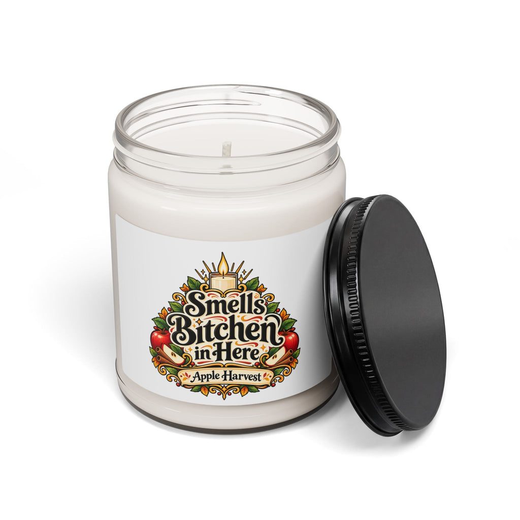 Smells Bitchen In Here 9oz Soy Candle — Apple Harvest Scented Jar