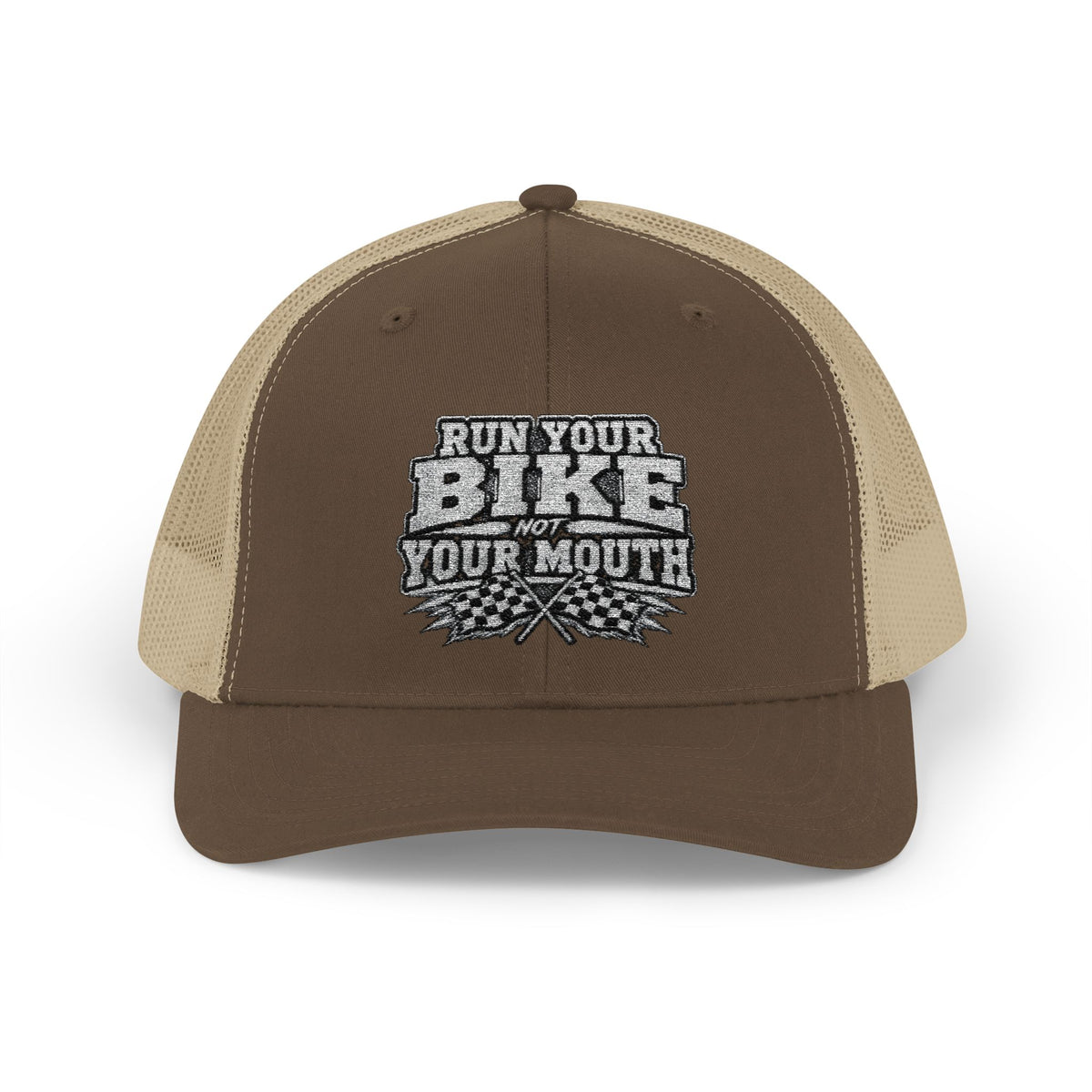 Trucker Hat — 'Rub Your Bike, Not Your Mouth' Biker Snapback