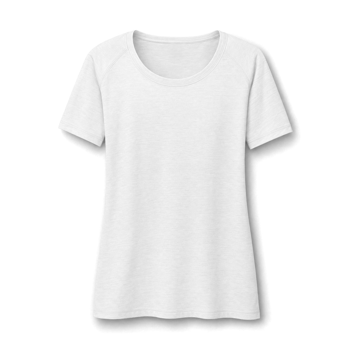 Women's Scoop Neck Raglan Tee — Lightweight Tri-Blend Athletic Tee