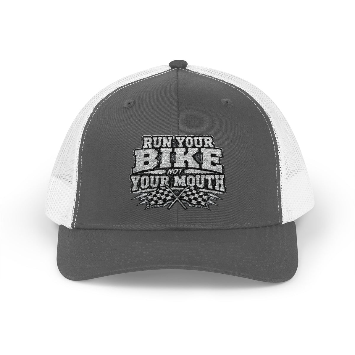 Trucker Hat — 'Rub Your Bike, Not Your Mouth' Biker Snapback