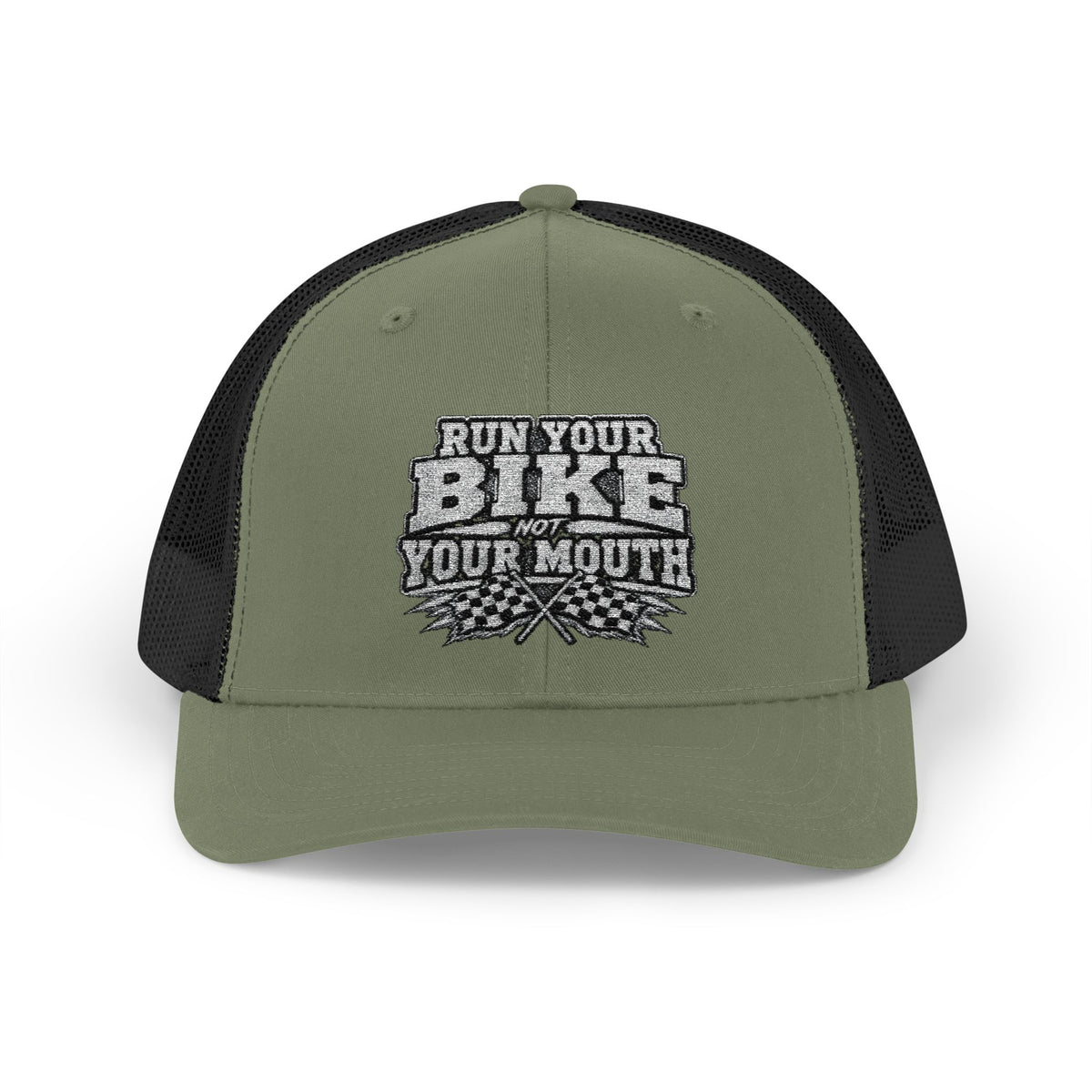 Trucker Hat — 'Rub Your Bike, Not Your Mouth' Biker Snapback