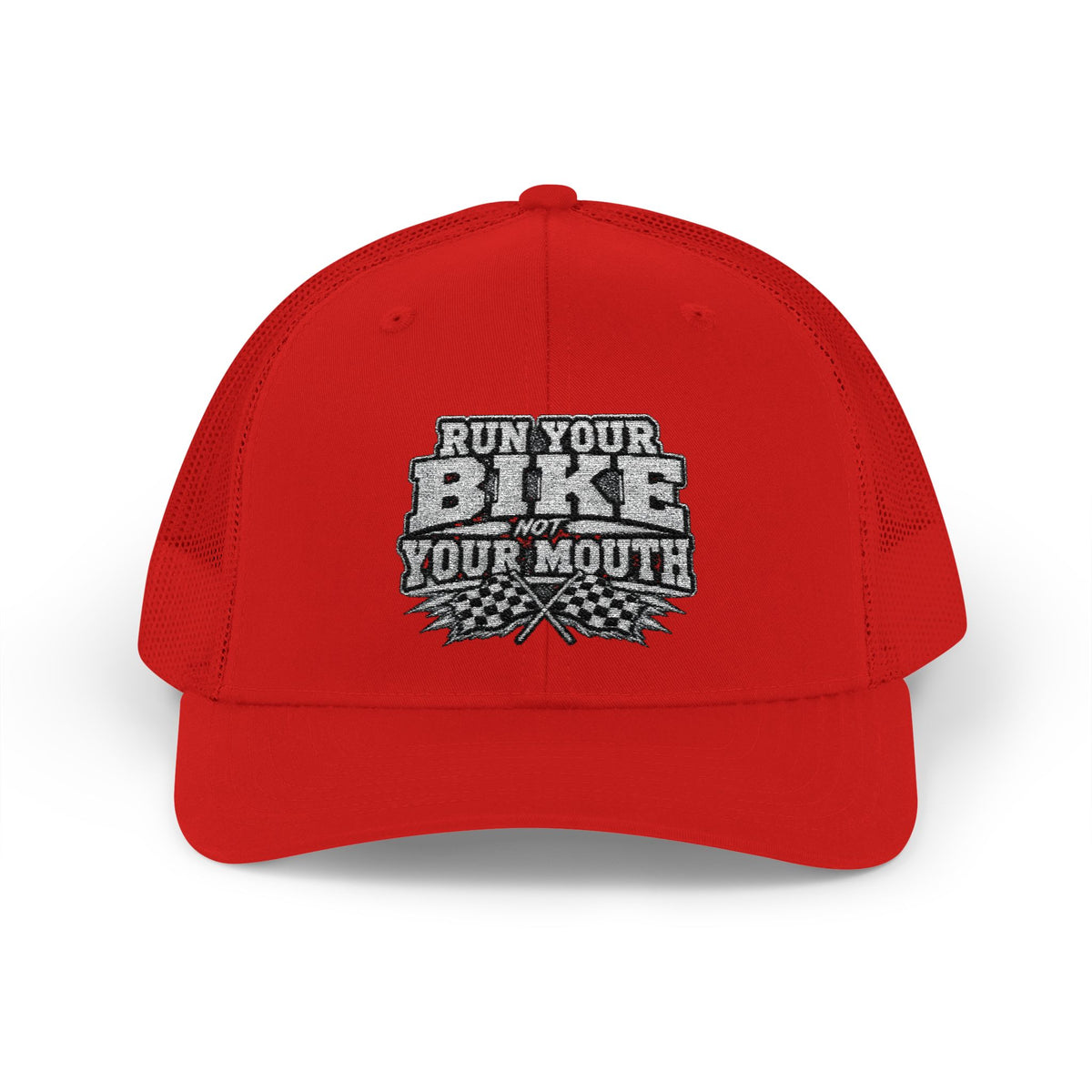 Trucker Hat — 'Rub Your Bike, Not Your Mouth' Biker Snapback
