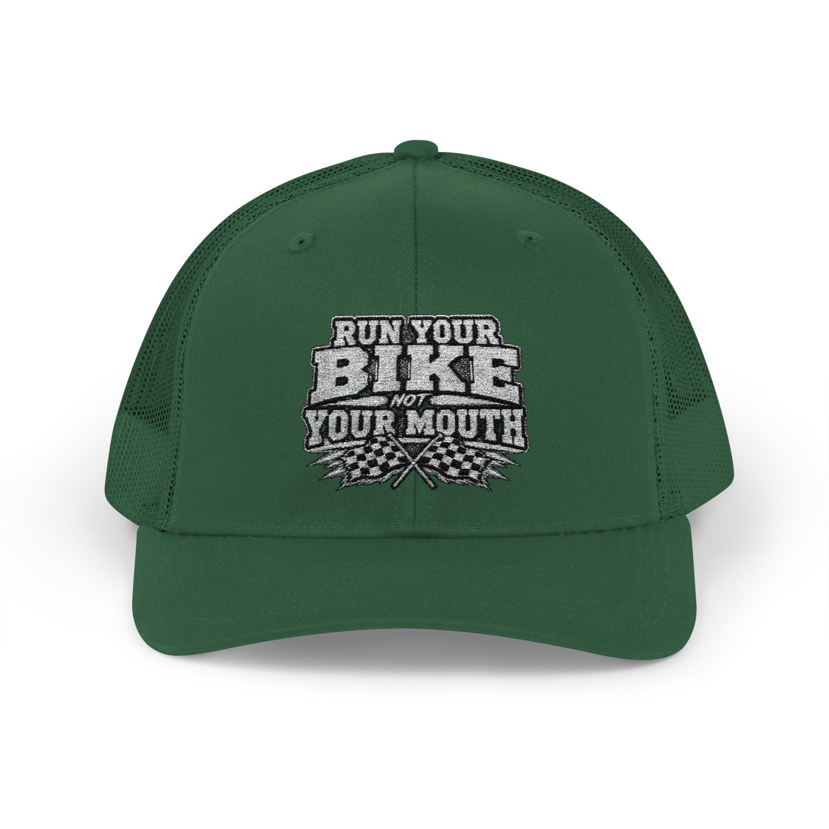 Trucker Hat — 'Rub Your Bike, Not Your Mouth' Biker Snapback