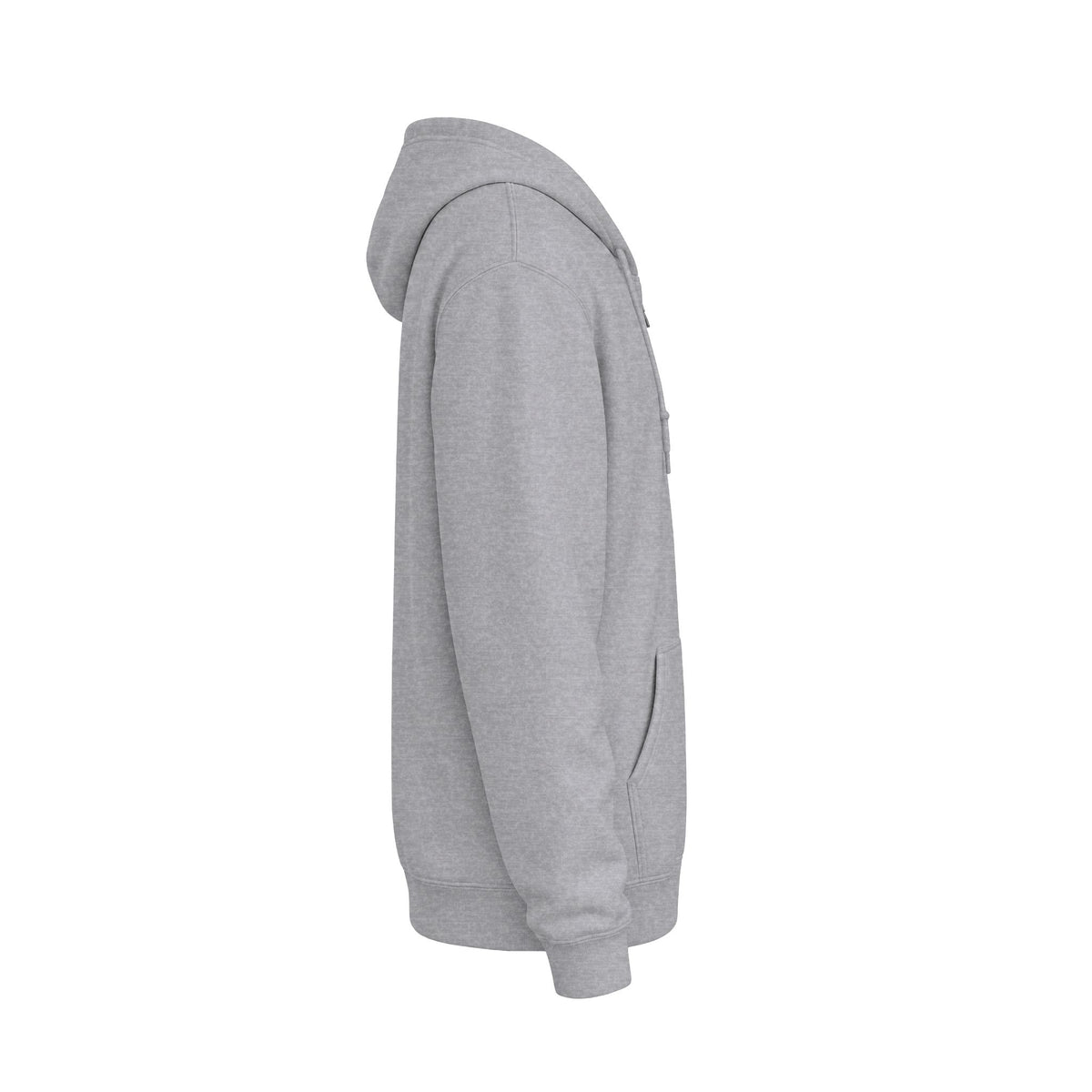 Minimalist White Zip Hoodie — Small Chest Text "Your name here"