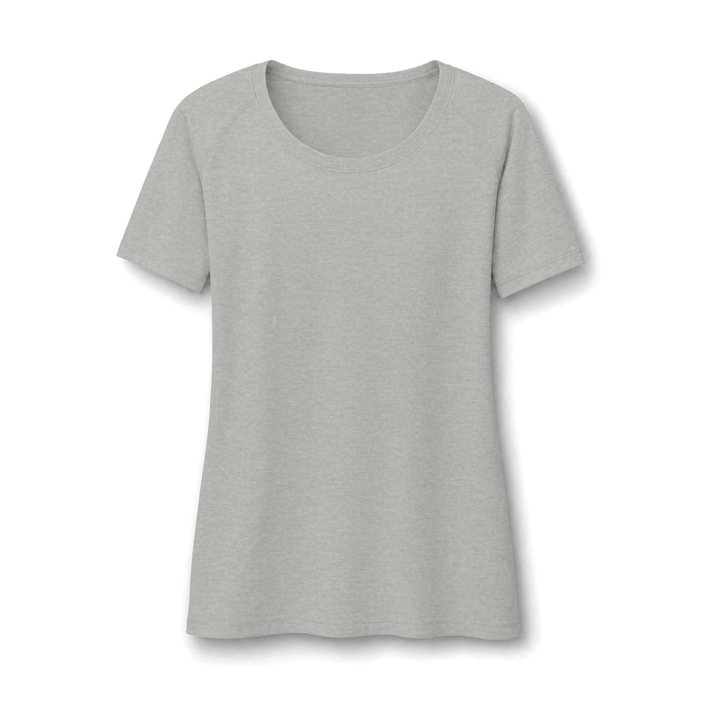 Women’s Scoop Neck Raglan Tee — Lightweight Tri-Blend Wicking Shirt