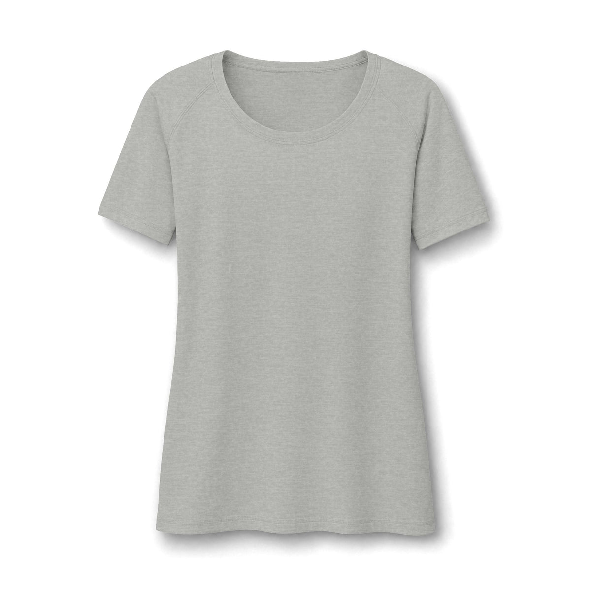 Women’s Scoop Neck Raglan Tee — Lightweight Tri-Blend Wicking Shirt