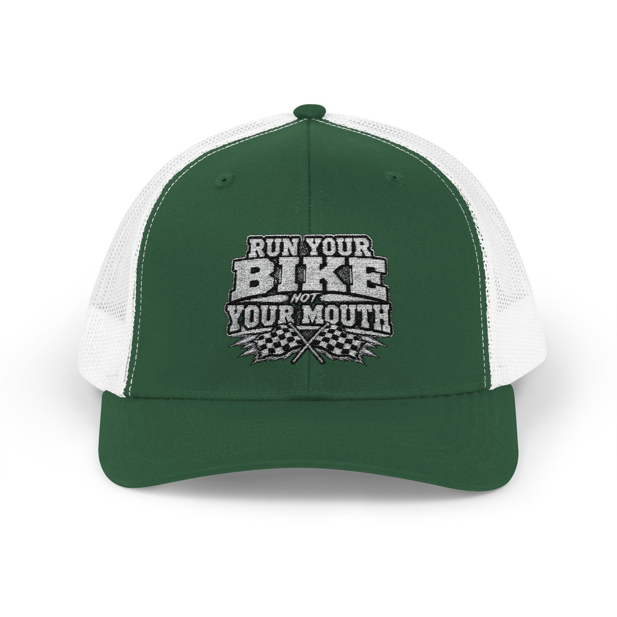 Trucker Hat — 'Rub Your Bike, Not Your Mouth' Biker Snapback