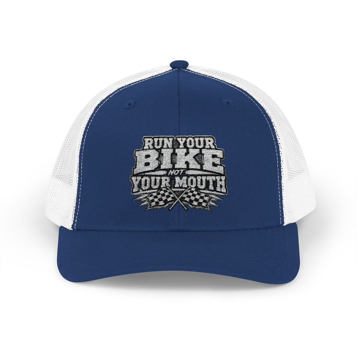 Trucker Hat — 'Rub Your Bike, Not Your Mouth' Biker Snapback