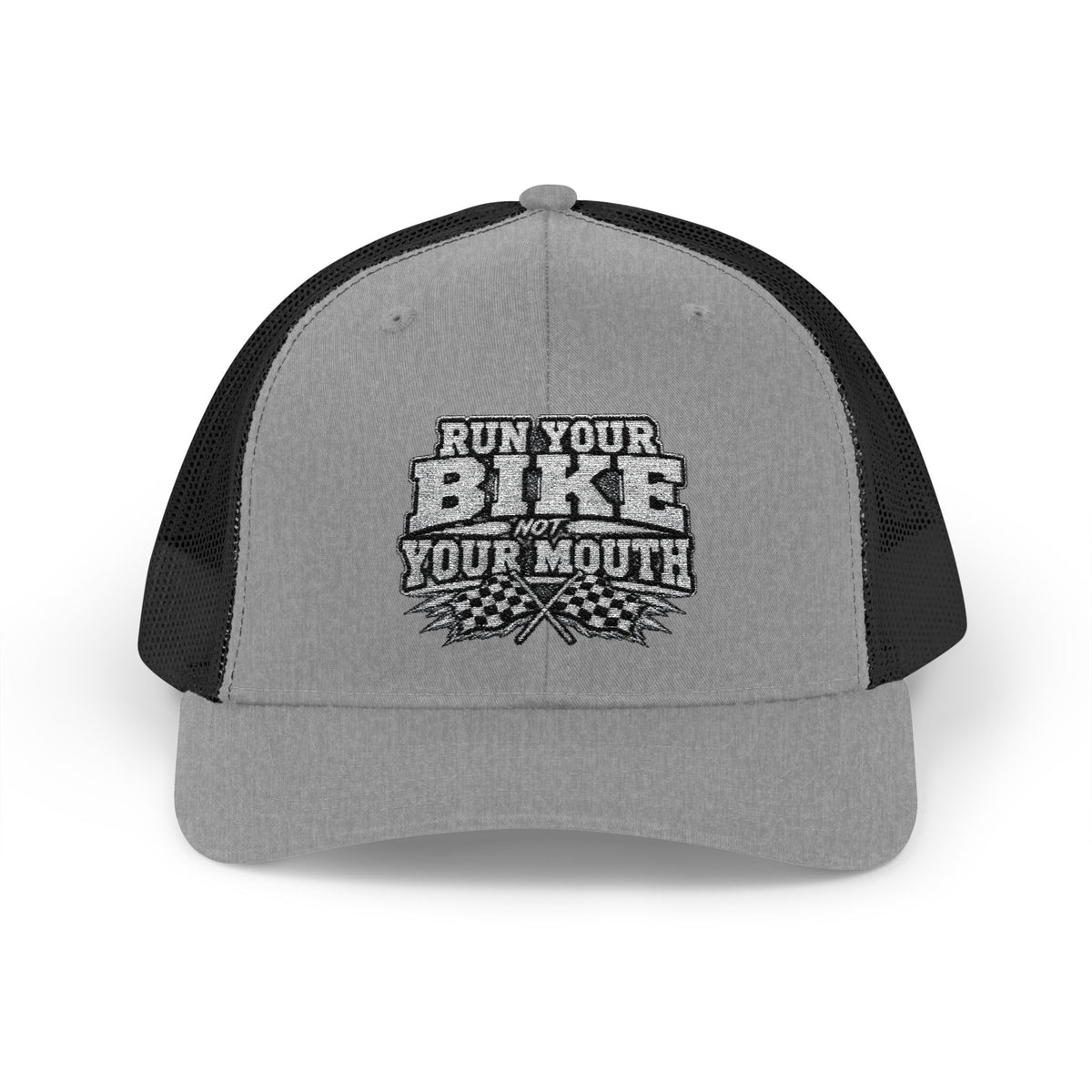 Trucker Hat — 'Rub Your Bike, Not Your Mouth' Biker Snapback