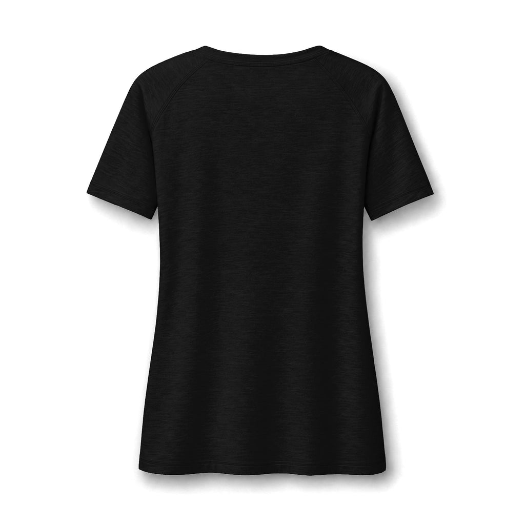 Women's Scoop Neck Raglan Tee — Lightweight Tri-Blend Wicking Shirt
