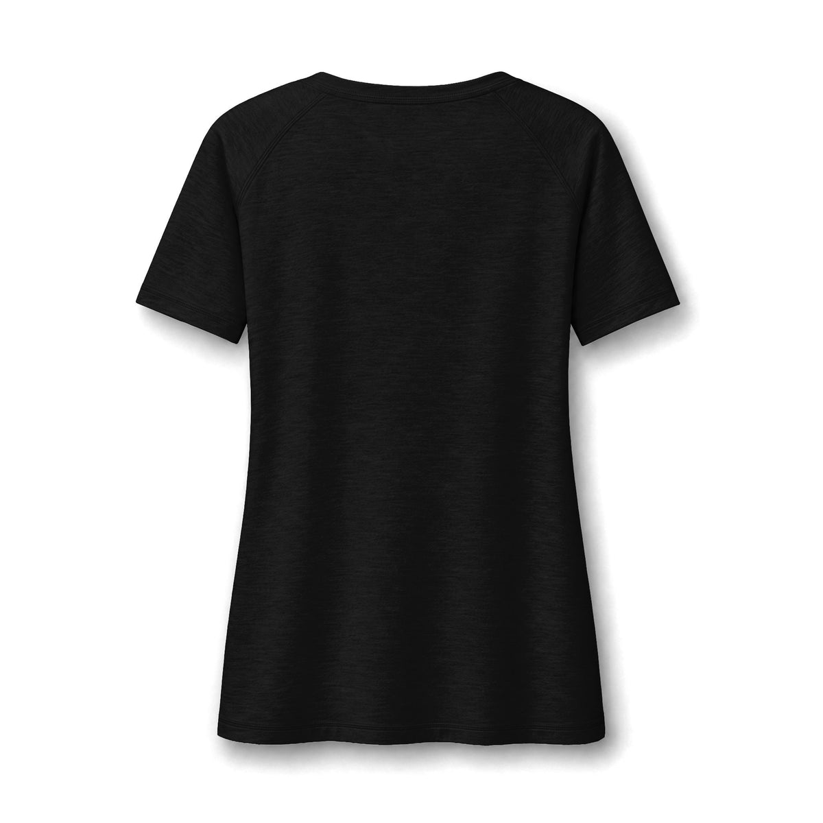 Women's Scoop Neck Raglan Tee — Lightweight Tri-Blend Wicking Shirt