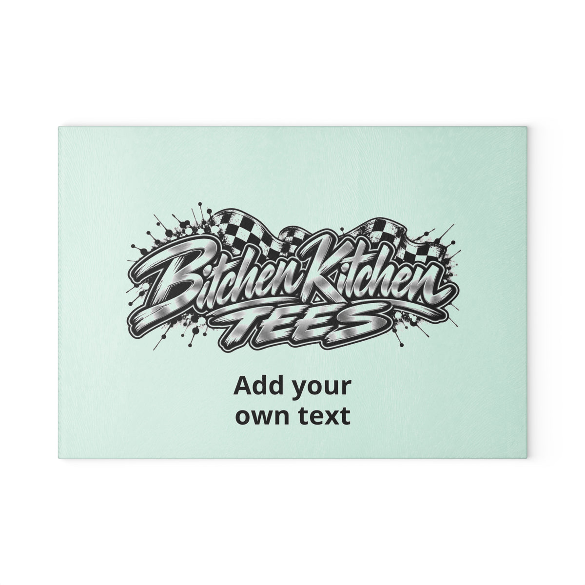 Bitchin’ Kitchen Glass Cutting Board – Personalized Chef Gift