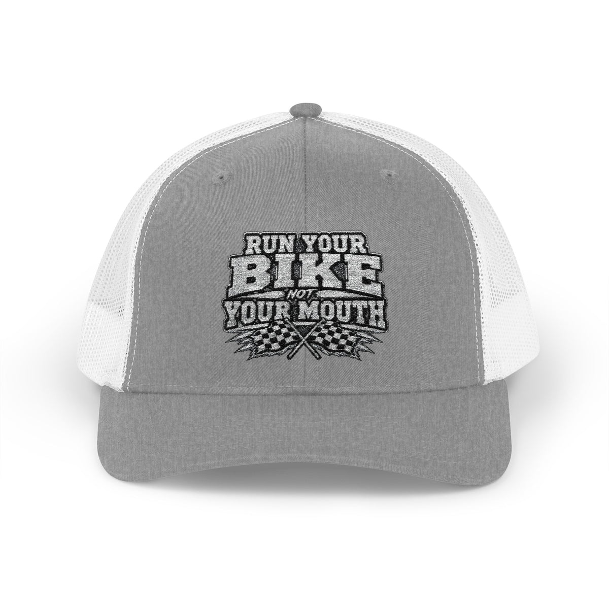 Trucker Hat — 'Rub Your Bike, Not Your Mouth' Biker Snapback