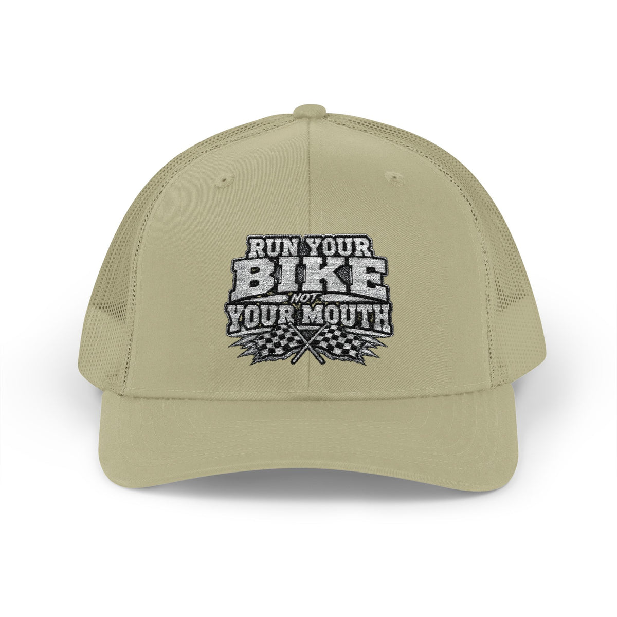 Trucker Hat — 'Rub Your Bike, Not Your Mouth' Biker Snapback