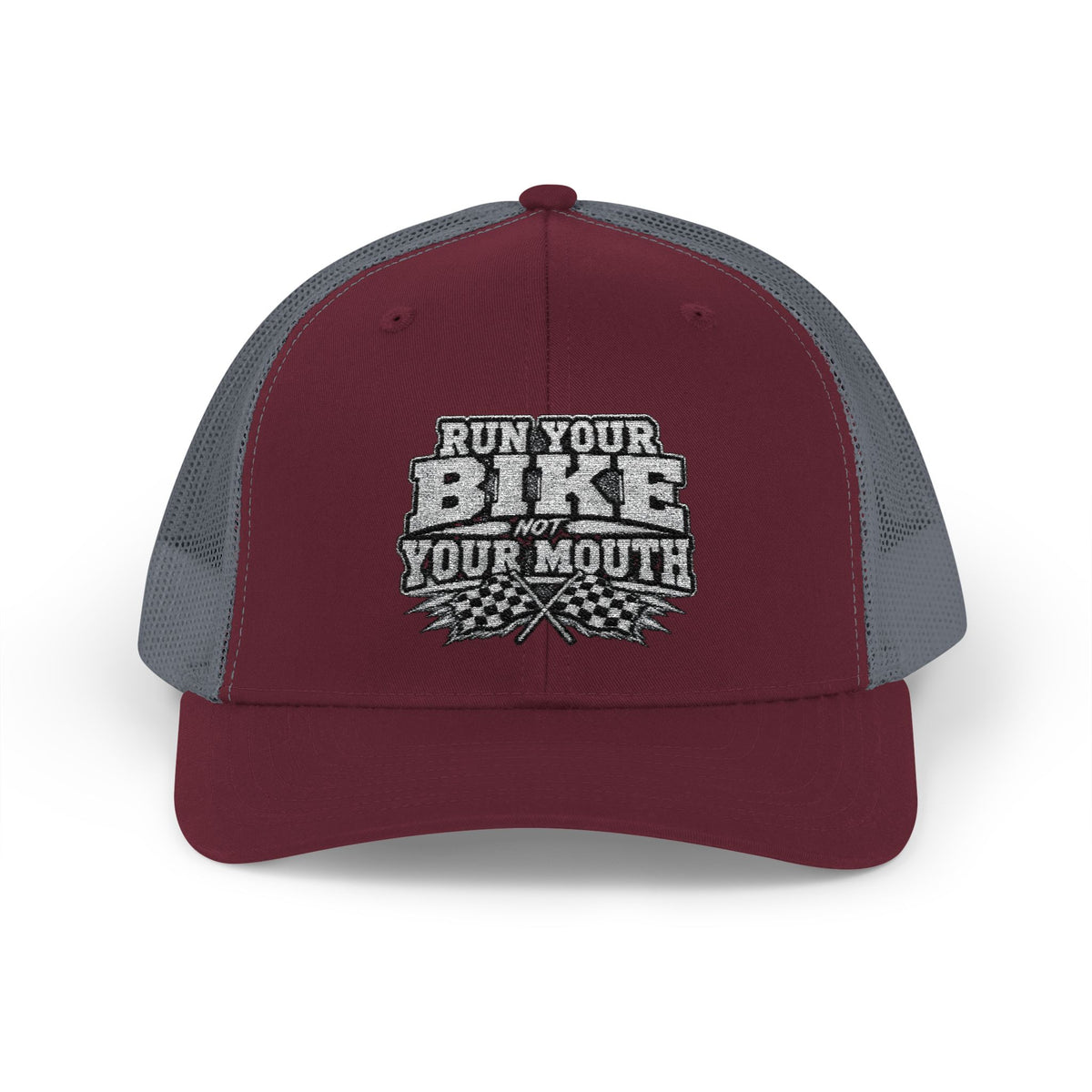 Trucker Hat — 'Rub Your Bike, Not Your Mouth' Biker Snapback