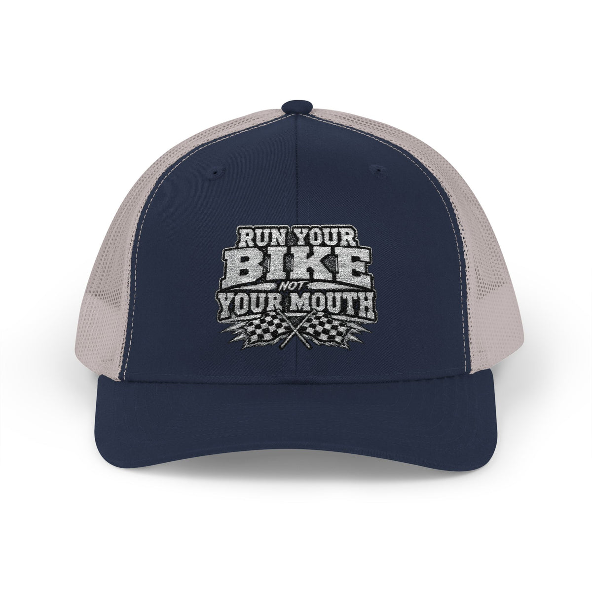 Trucker Hat — 'Rub Your Bike, Not Your Mouth' Biker Snapback