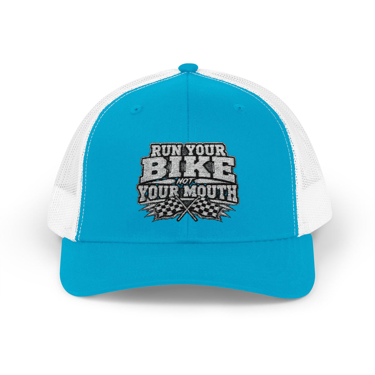 Trucker Hat — 'Rub Your Bike, Not Your Mouth' Biker Snapback