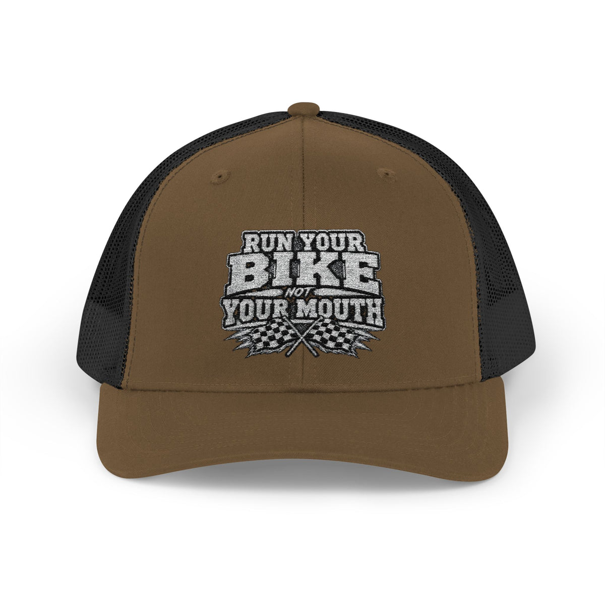 Trucker Hat — 'Rub Your Bike, Not Your Mouth' Biker Snapback