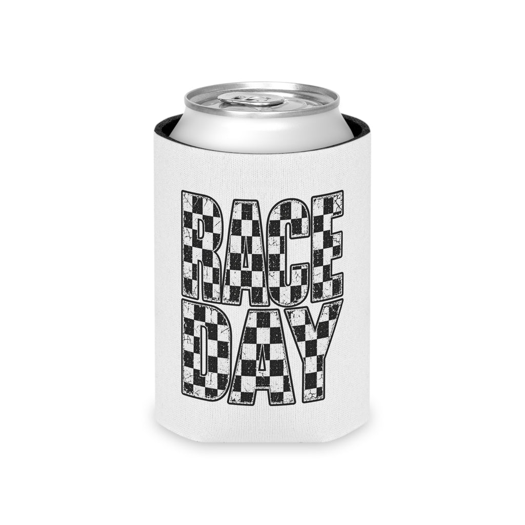 Race Day Can Cooler – Checkered Flag Beverage Koozie
