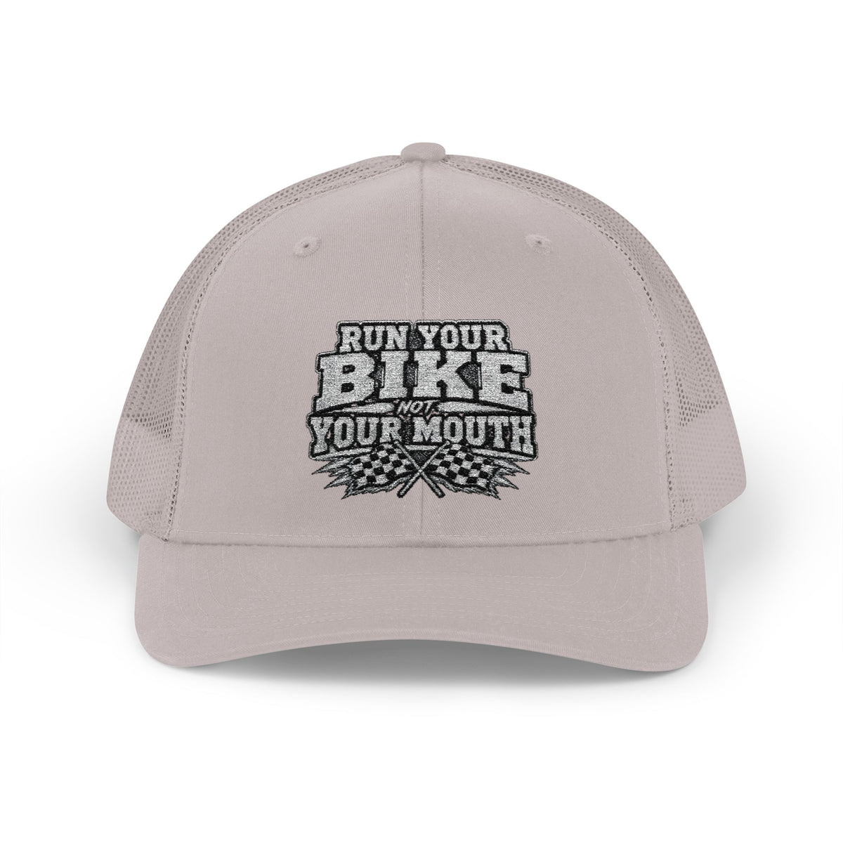 Trucker Hat — 'Rub Your Bike, Not Your Mouth' Biker Snapback