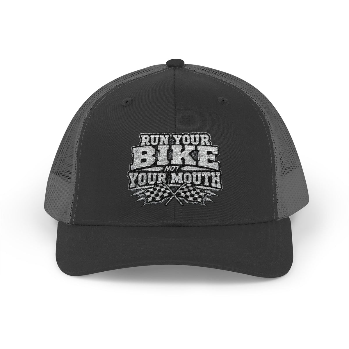 Trucker Hat — 'Rub Your Bike, Not Your Mouth' Biker Snapback