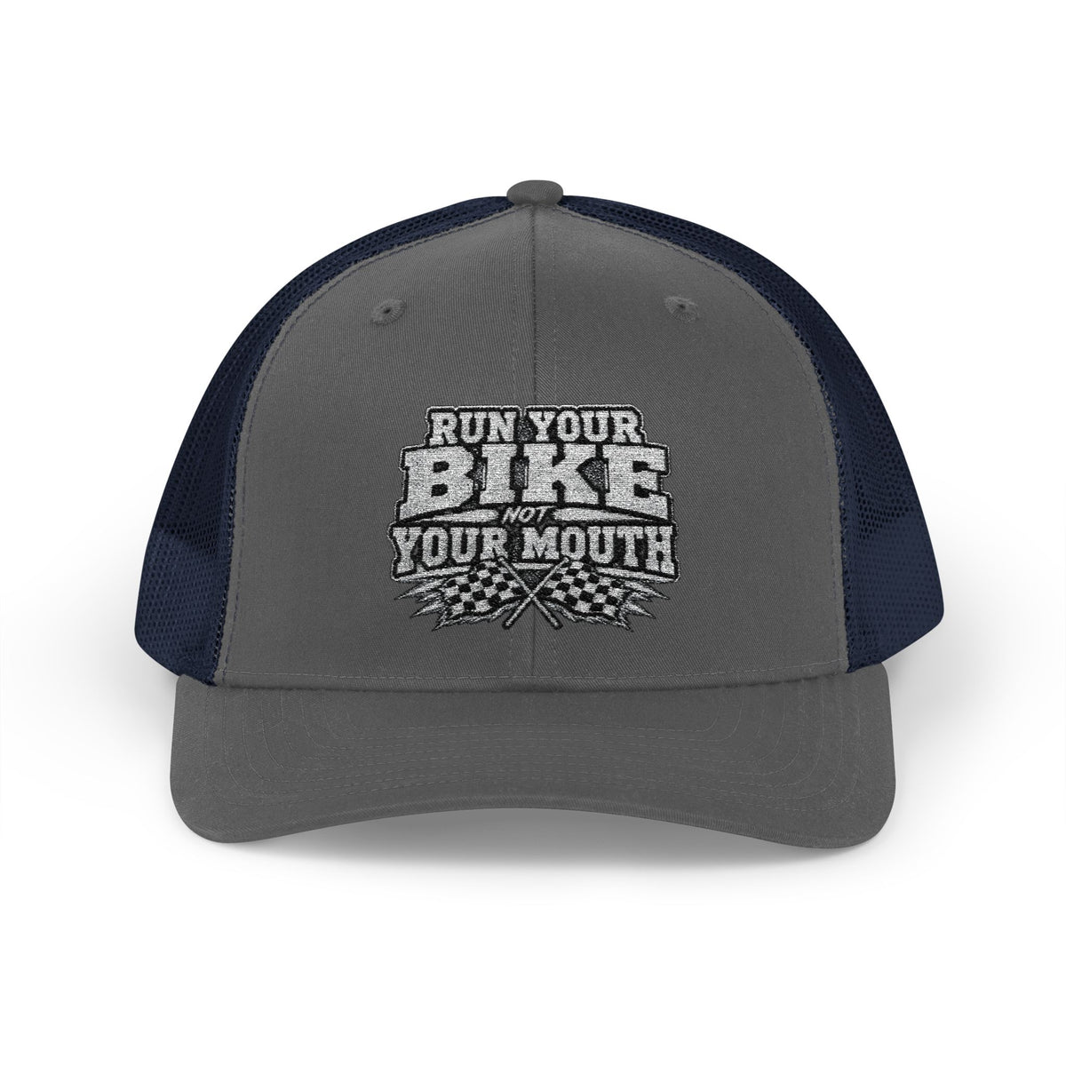 Trucker Hat — 'Rub Your Bike, Not Your Mouth' Biker Snapback