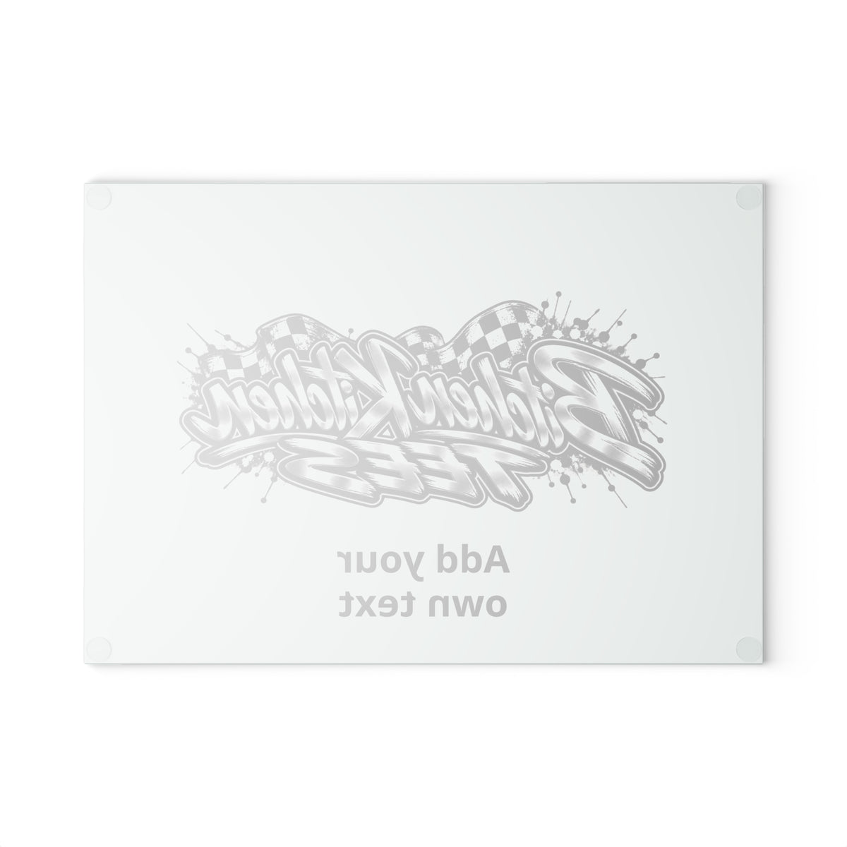 Bitchin’ Kitchen Glass Cutting Board – Personalized Chef Gift