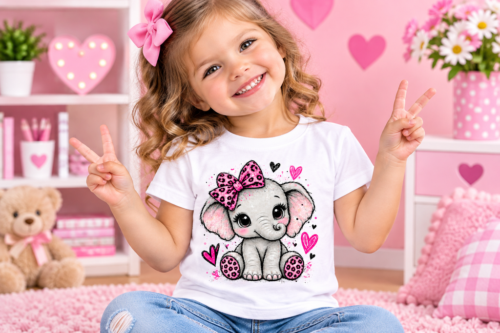 Elephant Tee Girl Mockup