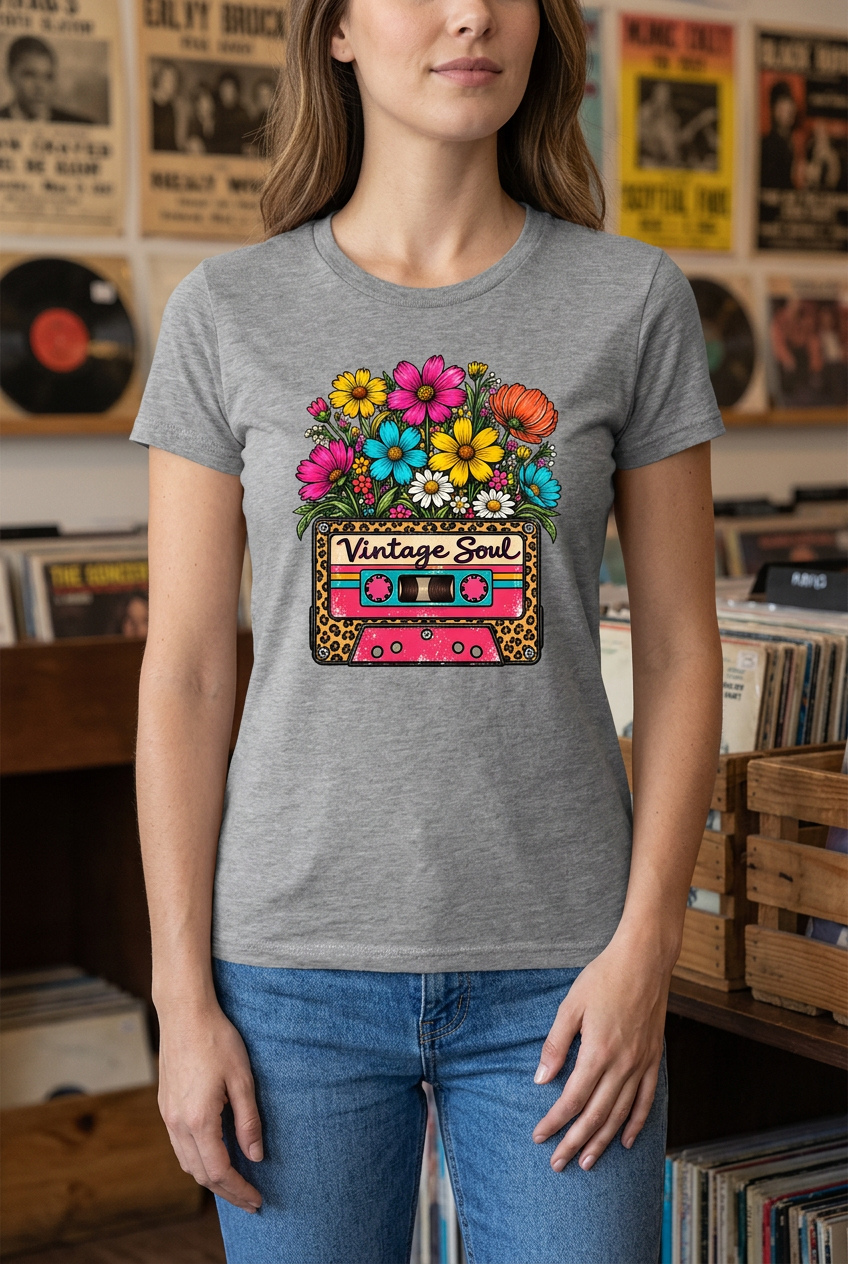 Vintage Soul tee lifestyle mockup